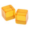 25 Pieces D6 Six Sided Transparent Blank Dices Board Game Transparent Orange