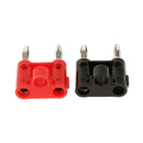 2 Pieces Dual Banana Plug Speaker Wire Pure Copper Connectors Screw Type HiFi
