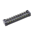 TB-1510 10 Positions Dual Rows Covered Screw Terminal Block 600V 15A JR