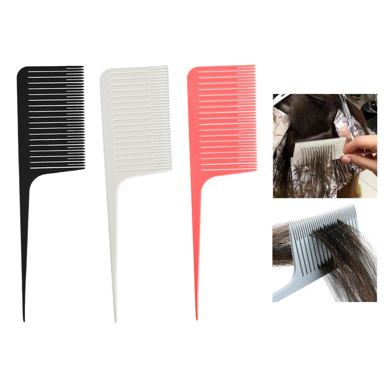 3x Hairdressing Comb to Highlight Professional Tissue