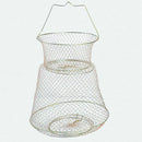 Foldable Portable Steel Wire Fishing Pot Trap Net Crab Crawdad Cage Fish Ba