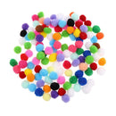 100pcs 25mm Colorful Felt Pompom Balls for Christmas Crafts Embellishments