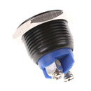 1PC 16mm Stainless Steel Black Waterproof Starter Switch Momentary Button V3