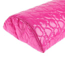 2pcs/set Leather Nail Art Pillow+Arm Rest Pad Cushion for Manicure(Rose Red