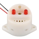 DC 6-24V 30mA 2 Wire Industrial Red LED Flash Alarm Buzzer Siren 90dB M4P3