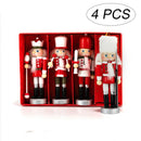 4PCS Christmas Decoration Wooden Tree Hanging Nutcracker Puppet Ornament New Hn