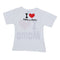Baby clothing cotton I love mama letters short-sleeved t-shirt white I LOVE V7A1