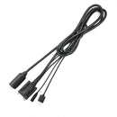 6ft HDMI to VGA Adapter w/Audio Male to Male Cable for PC Monitor Projector A