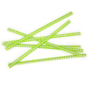 500Pcs Metallic Twist Ties Wire for Cello Bags Cake Candy Pops 4" 10cm Green