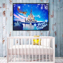 Christmas Castle Diamond Painting 5D DIY Full Round Drill Mosaic Picture