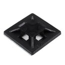 100x cable tie adhesive Socket Binder adhesive Suitable for New 21X21mm Bla