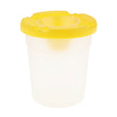 5 Pcs Paint Cups with Lids No Spill Paint Cups with Paint Brushes for Kids,