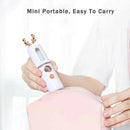 Cute Deer Shape Mini Nano Facial Mister Steamer Cool Mist Sprayer (White)