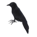Black Crow Realistic Feather Artificial Bird Raven For Halloween Party Decor