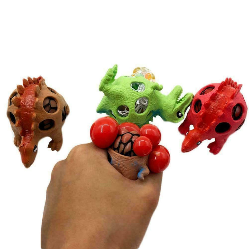 Dinosaur Grape Shape Venting Ball Squeeze Squishy Stress Kids Relief TOP Gi Q2K9