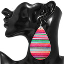 Creative Women Multicolor Oval Dangle Hook Geometric Drop Earrings Jewelry A