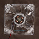 2pcs 80mm 80x25mm Fans 4 LED Blue 4pin for Computer PC Case Cooling Cooler