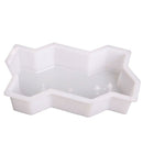 Three Waveform Garden Path Plastic Concrete Paving Brick Mold Diy Walkway C