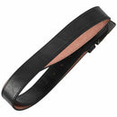 Men's Leather Belt Metal Buckle Automatic Clasp 39-43 inch  black