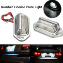 Chrome 6LED License Number Plate Tag Interior Step Light For Boat RV Trailer 3C