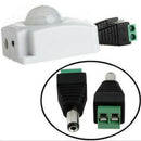 Auto DC 12V-24V 10A Infrared PIR Motion Sensor Switch For LED Light + Connectors