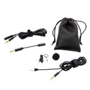 Microphone Pinzas Mini 3.5mm Jack For PC Cell Phone Pad Negro Soportes