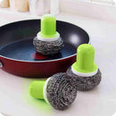 1X(Steel Ball Brush Cleaning Brush Strong Decontamination Cleaning Brush Sc