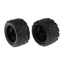 2pcs RC Car Plastic Tires, Tires Wheels For 1:18 All-Terrain Vehicle RC Car