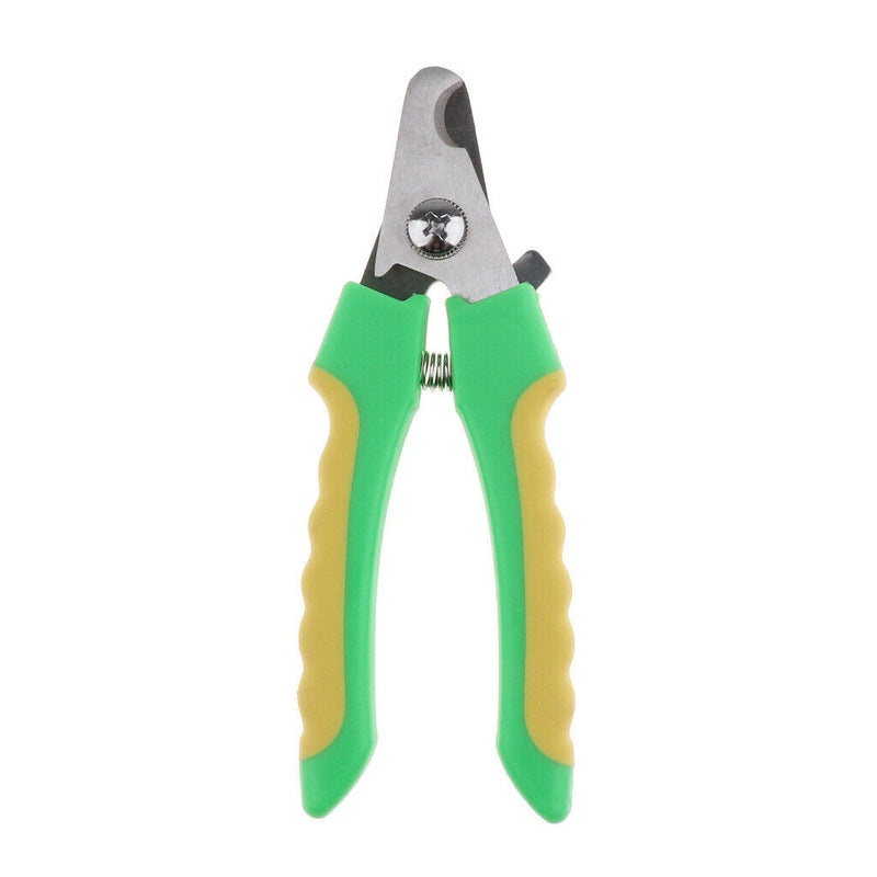 2PCS Pet Dog Cat Alloy Nail Clipper Trimmer for Small Animals Green L