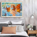 Beauty 5D DIY Full Round Drill Diamond Painting Cross Stitch Gifts (XF059) A