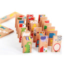 28pcs Children's Kids Dominoes Traditional Family Travel Game Fun Toys WEV