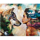 Beauty Wolf 5D DIY Full Drill Diamond Painting Embroidery Cross Stitch