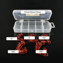 51 Pcs/Set Red Worm High Carbon Steel Fishing Hook For Texas Rig Soft BaitTEUS