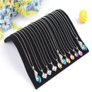 Stylish Velvet Necklace Chain Pendant Display Jewelry Organizer Stand Holder FT