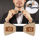 Fashion Creative Handcrafted Wooden Bow Tie Handmade For Women Men Wooden B