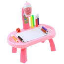 Kids Projector Painting Set-4 Lantern Slides,32 Patterns & 8 Water Pens