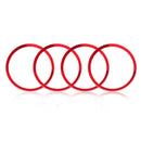 4PCS Red Alloy Wheel Center Hub Ring Decorative Cover Trim For 16-18 Hon TCX