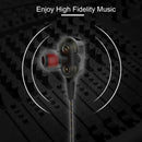 Wired earphone Super Bass Noise Isolation HIFI 3.5mm dual drive stereo In-E