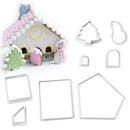 8pcs/Set Snowman House Fondant Cake Mold Sugarcraft Decorating Cookie Mould