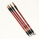 4 Pieces Wolf Hair Calligraphy Brush Pen Chinese Traditional Writing Painting