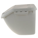 Kitchen Food Storage Container Beans Rice Box with Measuring Cup Lid Gray