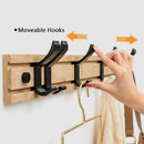 Nordic Style Bedroom Coat Rack Clothes Hanger Hooks Closet Wooden Hat Racks