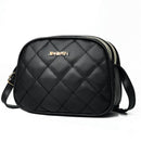 Fashion Women Leather Crossbody Bag Three Layers Shoulder Messenger Handbag