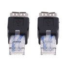 1Pc Ethernet Rj45 Male To Usb Female Connector Converter Adapter OZ