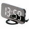 Digital alarm clock - stylish led clock with the USB port, a huge display,  U8I1