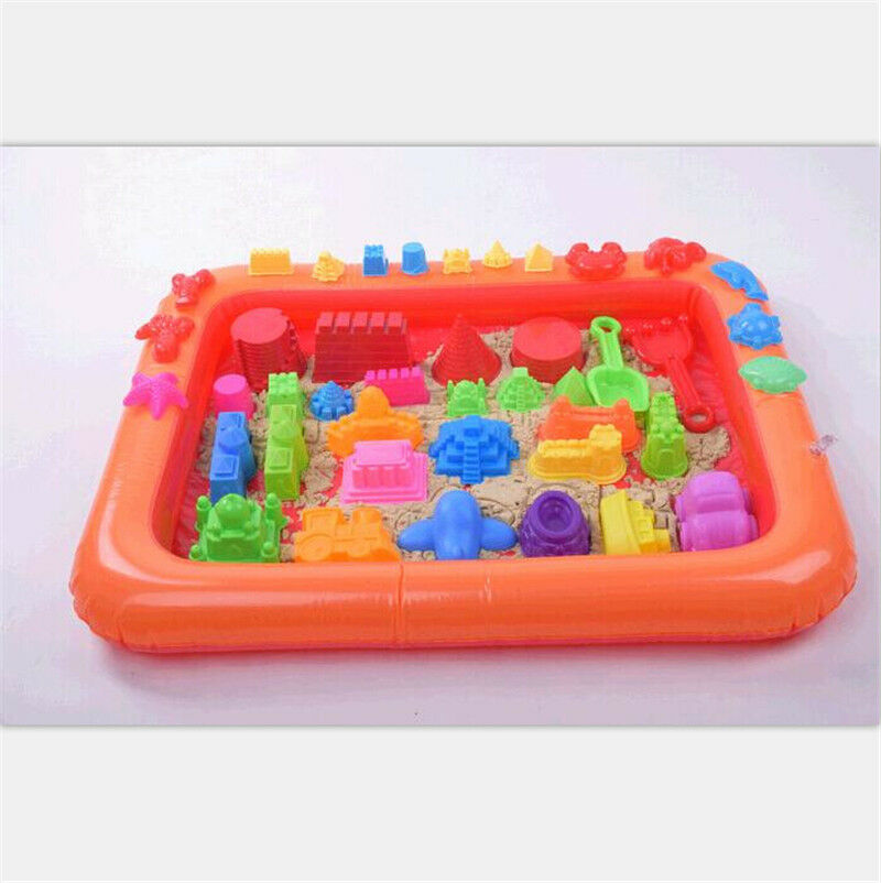 Inflatable Sand Tray Plastic Table Children Kids Indoor Playing Sand Clay ToysMO
