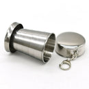 Travel Traveling Telescopic Collapsible Shot Glass Emergency Pocket Fol QZY