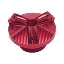Motorcycle Oil Cap Cover Engine Nut Cap Cover for Kawasaki 2018 2019 Red