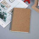 A5 Design 50 Pages Dot Grid Kraft Cover Coil Journal Supplies School Notebo Z8G3