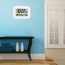 Digital Wall Clock Battery Operated Simple Large LCD Alarm Clock Temperatur
